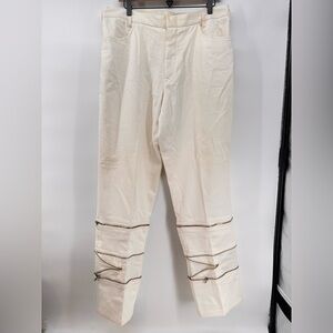 Versus Versace White Zipper Mens Pants